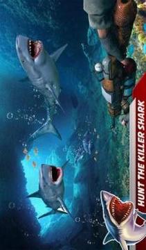 Hungry Shark Attack: Deep Sea Shark Hunting Games游戲截圖1