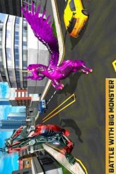 US Robotic Unicorn Transform Bike Game游戲截圖1