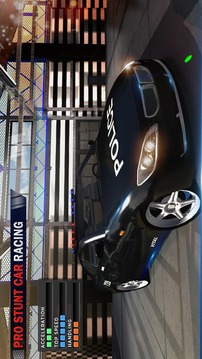 Impossible Police Car Stunt Racing Stunt Car Games游戏截图5