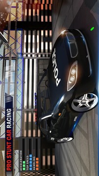Impossible Police Car Stunt Racing Stunt Car Games游戲截圖5