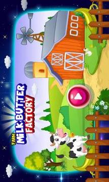 Farm Milk Butter Factory: kids Maker Game游戲截圖1