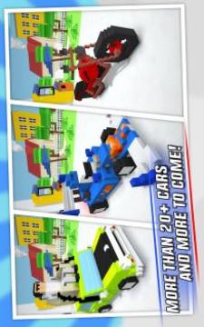 Crossy Brakes - Blocky Driving Game游戲截圖2