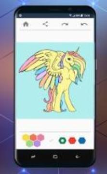 Unicorn Coloring Book - Color By Number游戲截圖4