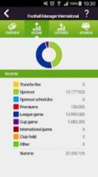 Football Manager International游戲截圖1