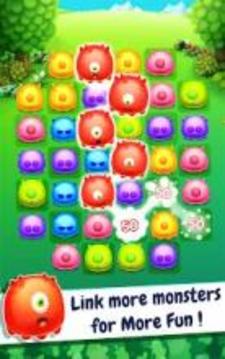 Jelly Monster Splash - Free Jelly Match 3 Mania游戲截圖1