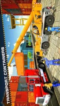 Cargo Crew Truck Sea Port Driver游戲截圖4