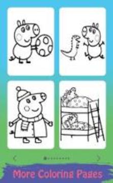Libro de colorear para Peppa y Pig-Painting Game游戲截圖4