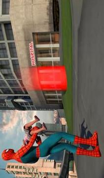 Flying Spider Hero City Rescue游戲截圖3