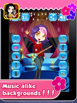 Rockstar Girl Dressup游戲截圖3