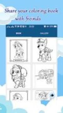 Coloring book for kids: paw游戲截圖4