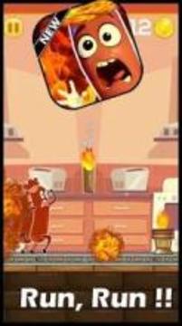 Sausage Run Fire !游戲截圖3