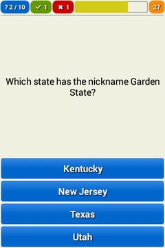 Geography of the USA Quiz游戲截圖3