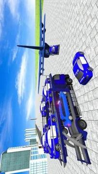 US Police Limousine Car: ATV Quad Transporter Game游戲截圖1