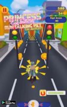 Princess Cat Subway Run Talking Pet Gold Adventure游戲截圖5