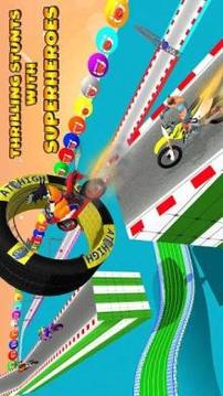 Superhero Stunt Car: Super Biker & Extreme Jetski游戲截圖3