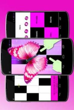 Pink Butterfly Bella Piano Tiles 2018游戲截圖2