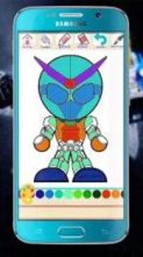 Super Kamen Coloring Book游戲截圖3