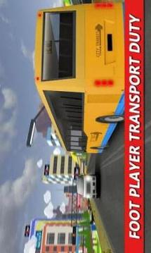 Mega Bus Transporter Sim 2018 for Football Champs游戲截圖2