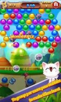 Cat Bubble Shooter Rescue游戲截圖2