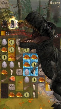 Jurassic Free Fall - Match 3游戲截圖1