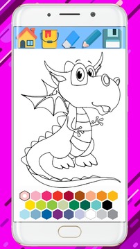 Dragon Coloring Book - Coloring Dragon 2018游戲截圖1