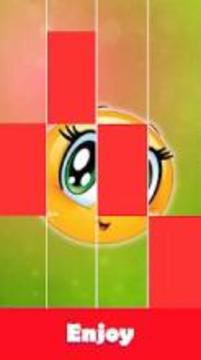 Kissing Emojis - Piano tiles 2018游戲截圖3