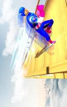 Captain Hero Vs Mega Ramp - Impossible Stunts Race游戲截圖2