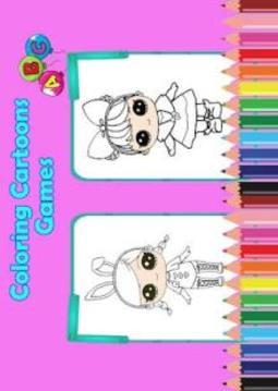 Coloring Book Full of Surprise and Dolls -LOL游戲截圖4
