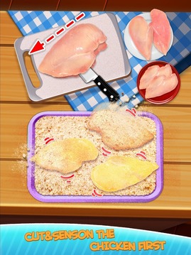 Deep Fried Crispy Chicken Parmesan - Street Food游戲截圖4