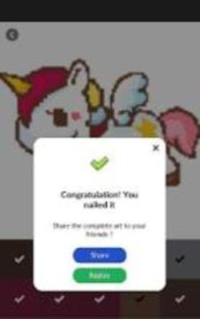 Unicorn Color By Number, Unicorns Coloring Pages游戲截圖1
