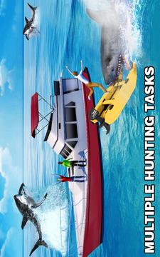 Hungry Blue Whale Shark Attack: Shark Attack Games游戲截圖4