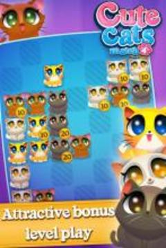 Cute Cats Match 4游戲截圖5