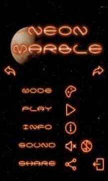 Neon Marble : Space Rush游戲截圖1