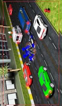 Robot Transform Traffic Racer游戲截圖1
