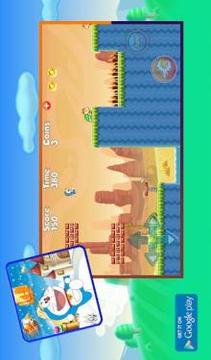 Super Doramon of run Adventures jungle game游戲截圖4