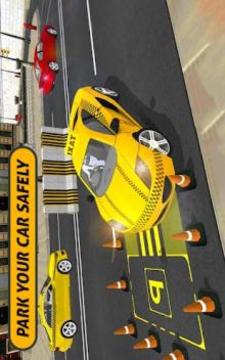 Taxi Parking : City Driver Passenger Transport 3D游戲截圖4