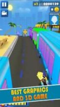 Spongebob Games Subway Dash Temple Rush Run游戲截圖1