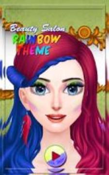Beauty Salon Candy Makeup: Rainbow Theme游戲截圖3
