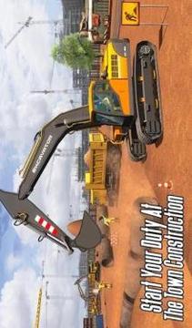 City Heavy Excavator: Construction Crane Pro 2018游戲截圖4