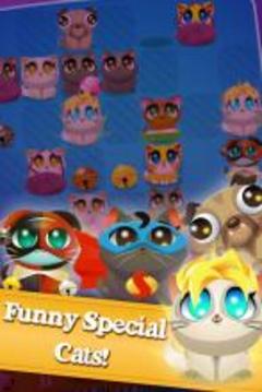 Cute Cats Match 4游戲截圖4