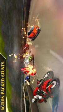 Crazy Bike Attack Race - Moto Shooter游戲截圖3