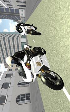 Police Auto Motor Bike - Crazy City Thrill Riding游戲截圖1