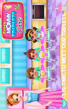 Crazy Mommy Triplets Care游戲截圖2