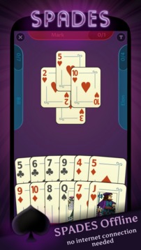 Spades Offline游戲截圖1