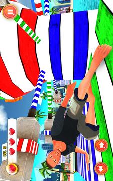 傳奇特技跑3D：水上公園擦拭游戲游戲截圖4