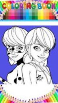 Ladybug & Cat Noir Coloring page app by fans游戲截圖3