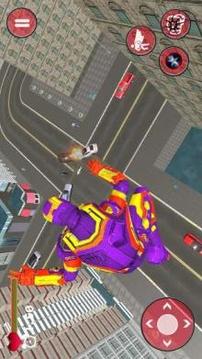 Flying Captain Superhero robot Crime City Battle游戲截圖2