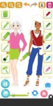 Fashion Girl Friends - BFF Dress Up游戲截圖2