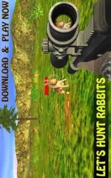 Rabbit Hunting: Sniper Safari Shooting Season 2018游戲截圖1