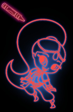 Glow Princess Cartoon girl游戏截图4